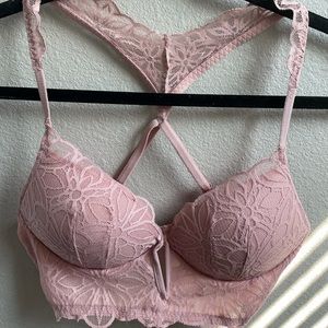 Victoria’s Secret PINK Lace Cross-back Bra